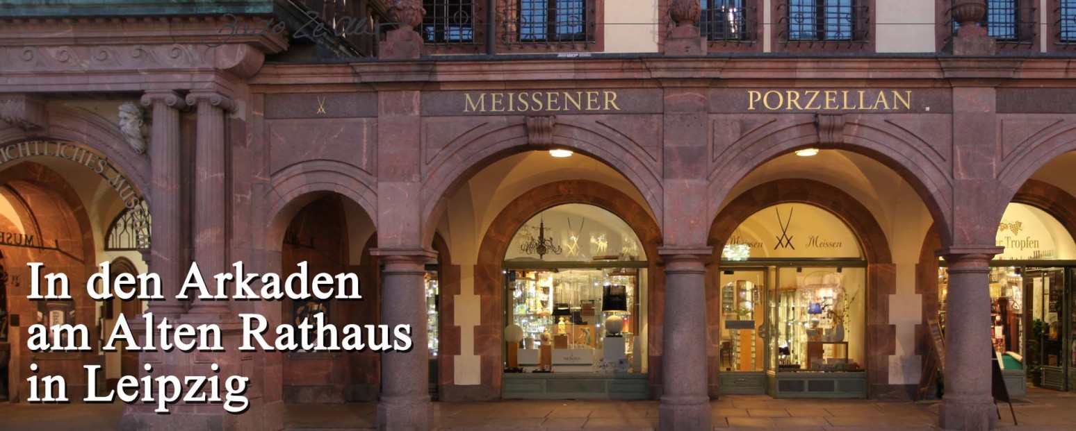 Meissner Porzellan in Alten Rathaus in Leipzig
